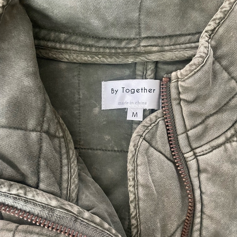 Together Quilted Olive Jacket - image 2